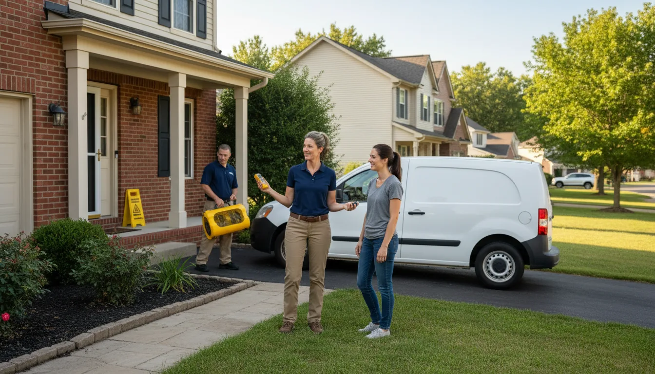 Residential water damage restoration in Laurel Springs, NC